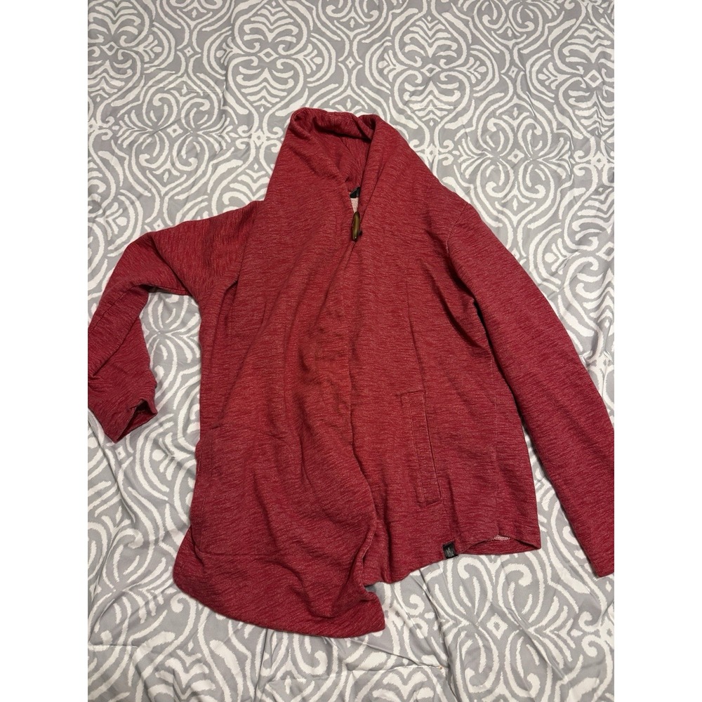 North Face Women's Red Cardigan Size Large